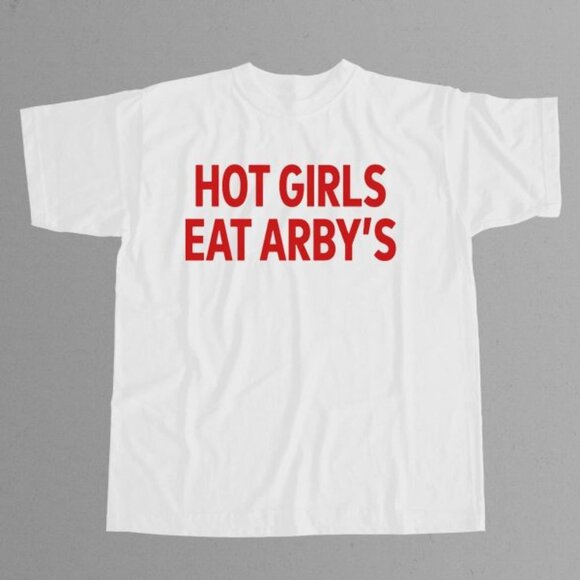 Sophie Cunningham Hot Girls Eat Arby’s Shirt – Funny Retro Graphic Tee 90 - Picture 1 of 5